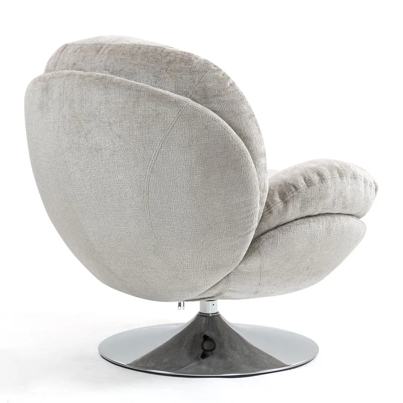 Fauteuil pivotant taupe