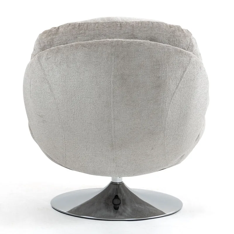 Fauteuil pivotant taupe