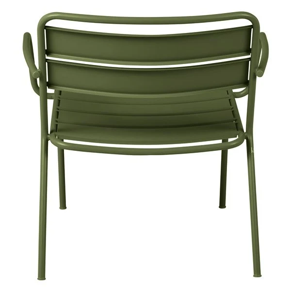 Fauteuil lounge outdoor métal vert foncé