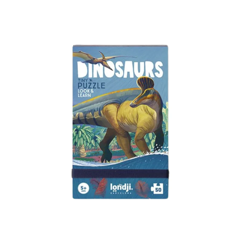 Casse-tête + jeu d'observation | Mini - Dinosaures