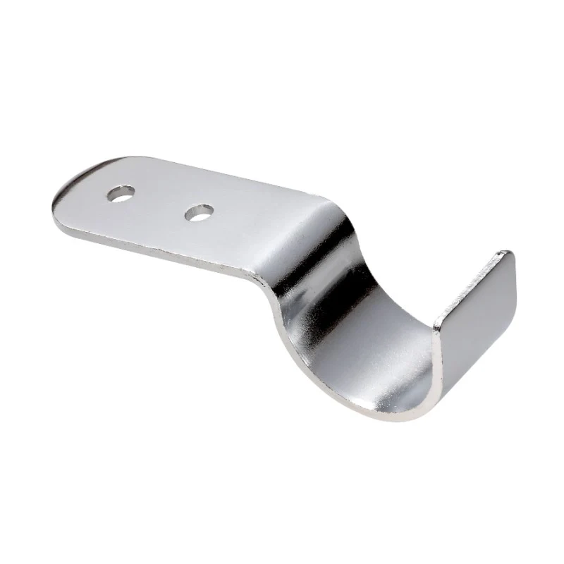 Support horizontal pour étagère 25mm, Chrome
