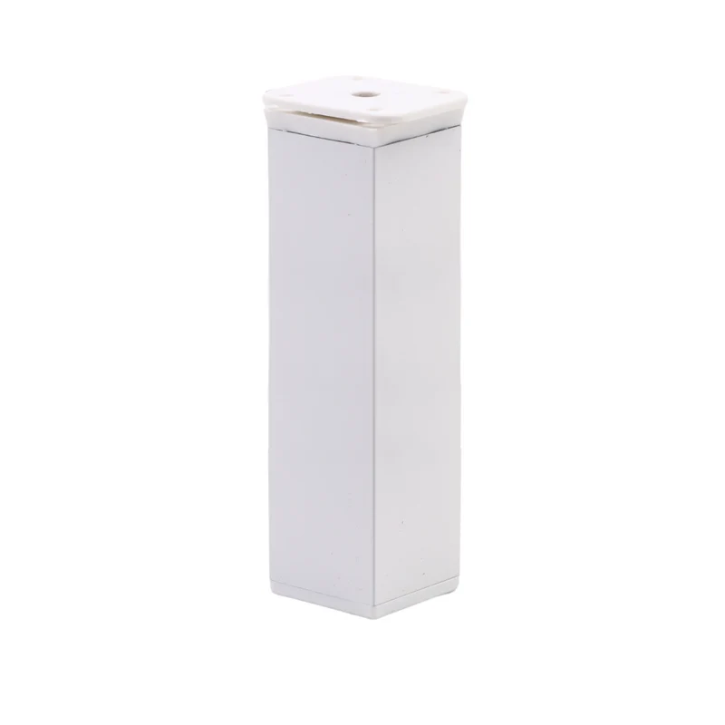 Pied de meuble carré réglable 40x40mm - 150mm - Blanc