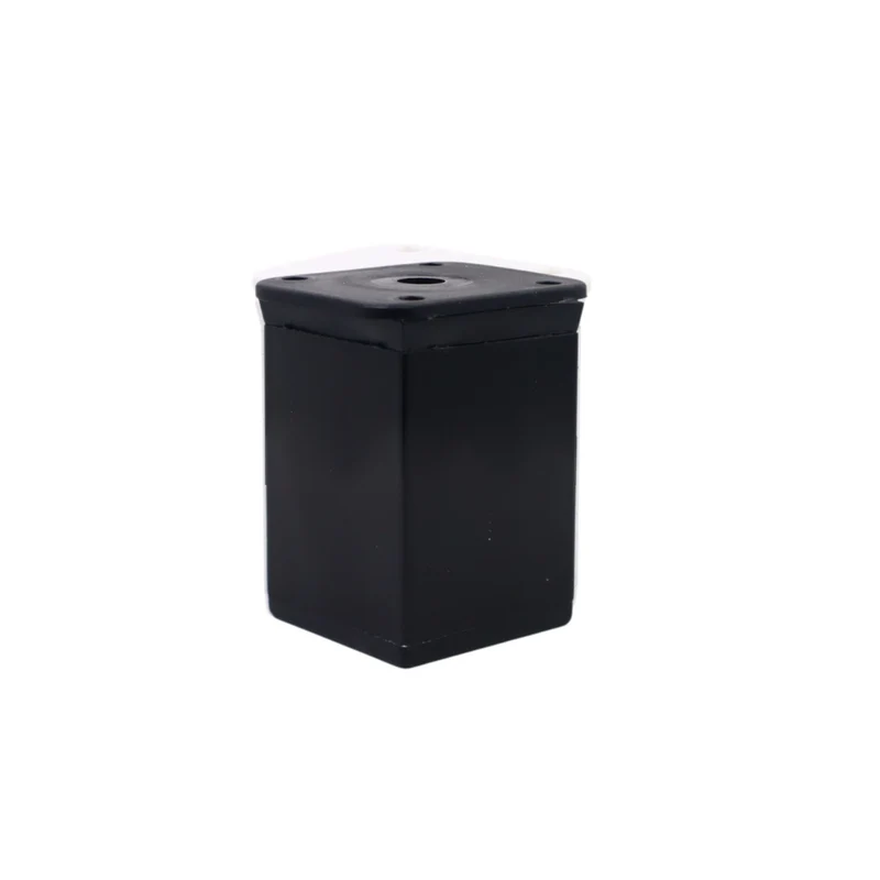 Pied de meuble carré réglable 40x40mm - 60mm - Noir