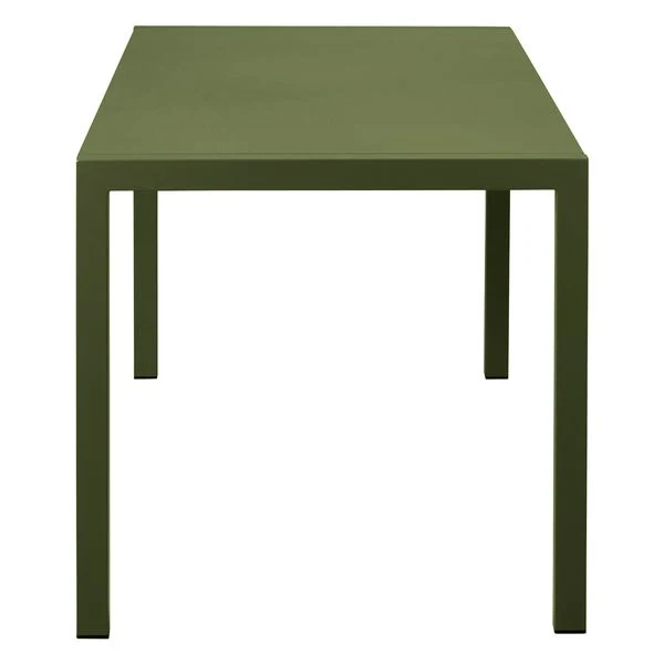 Table repas outdoor 160cm métal vert foncé