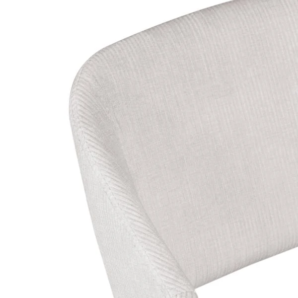 Chaise snack velours côtelé écru