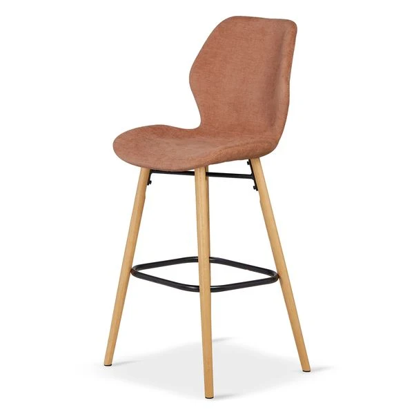 Chaise snack tissu soft touch nèfle