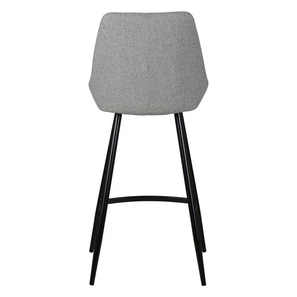 Chaise snack tissu gris clair