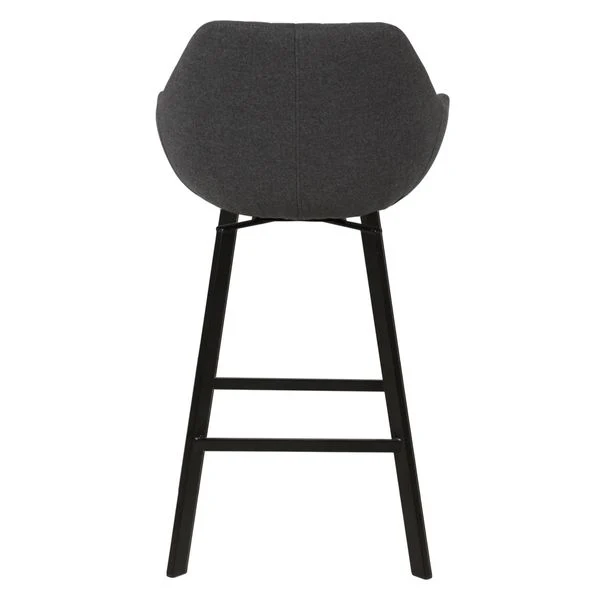 Chaise de bar pivotante gris foncé
