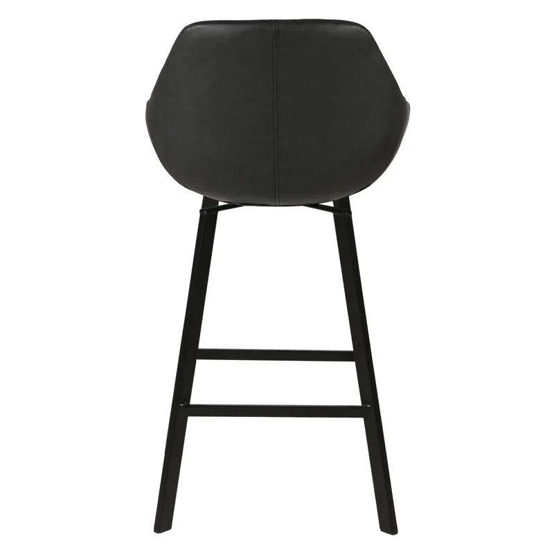 Chaise hauteur plan de travail pivotante noir mat