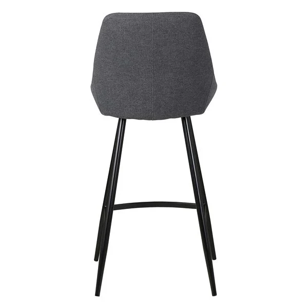 Chaise snack tissu gris foncé