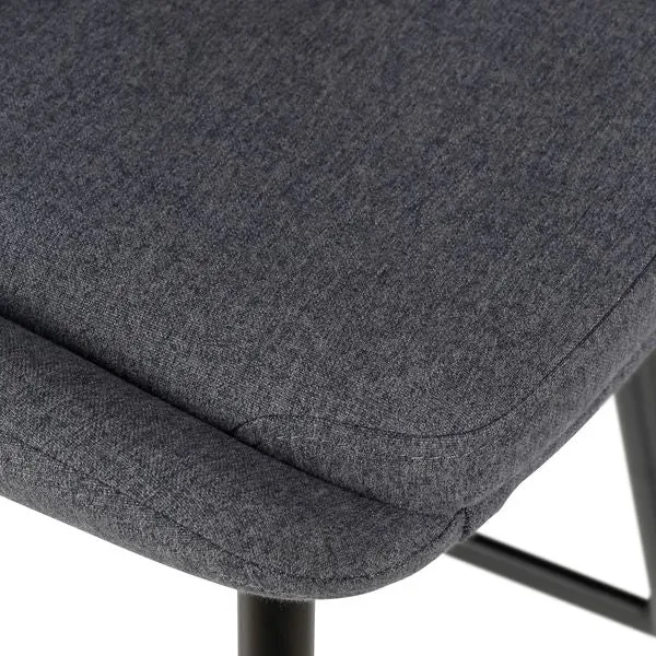 Chaise snack tissu gris foncé