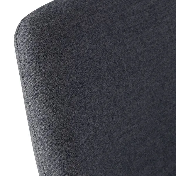 Chaise snack tissu gris foncé