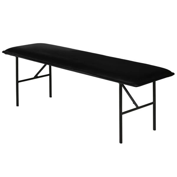 Banc velours noir