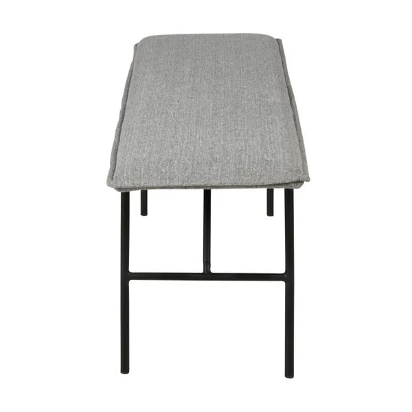 Banc tissu gris clair