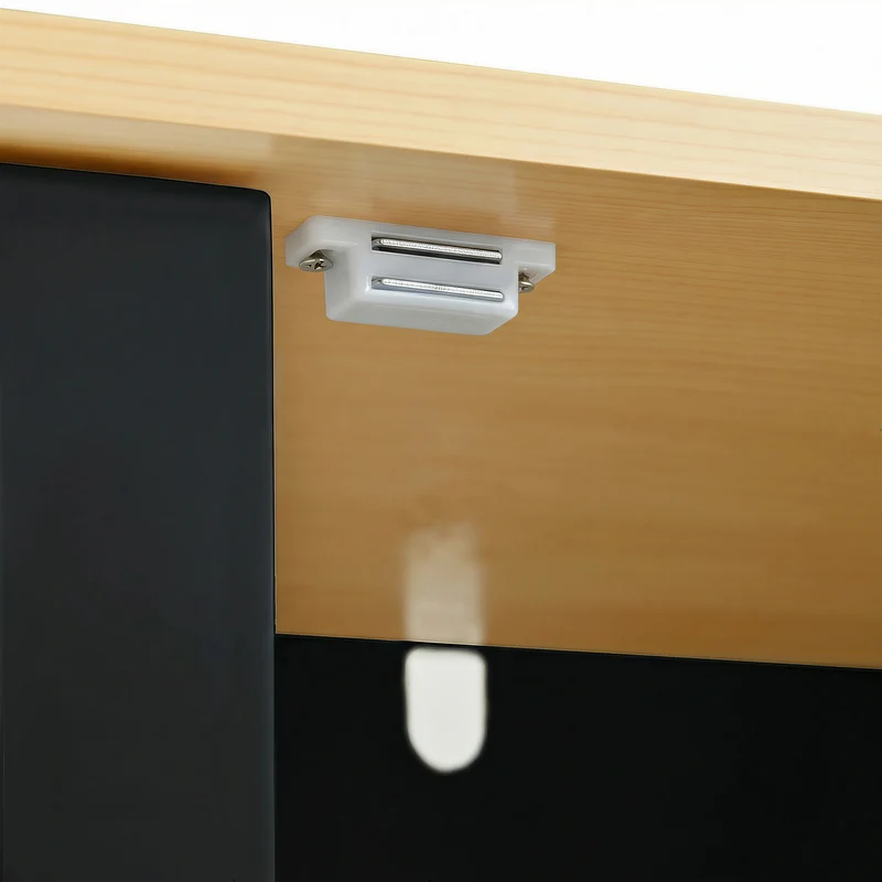 Buffet charme noir 3 tiroirs et 2 portes CASCADEINFIN