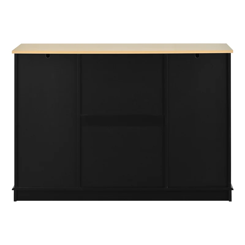 Buffet charme noir 3 tiroirs et 2 portes CASCADEINFIN