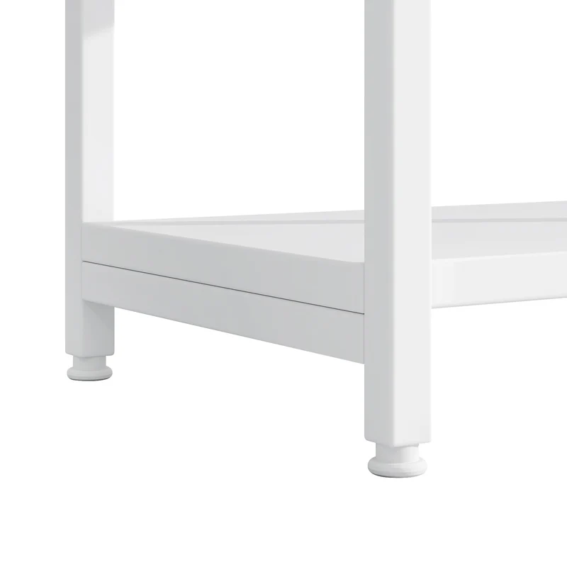 Bibliothèque étagère blanche en acier et MDF 160×30×180cm MOMENTUMINFIN