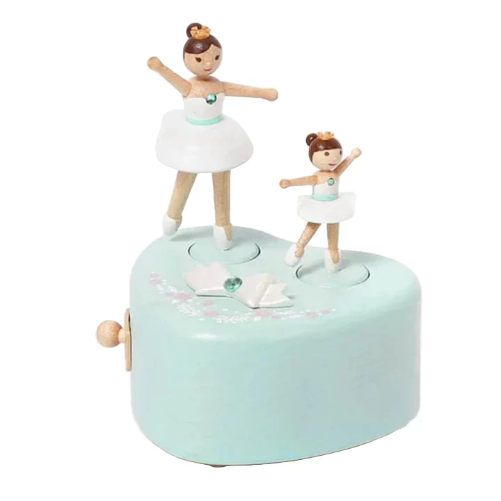 Boite musicale en bois - Duo de ballet