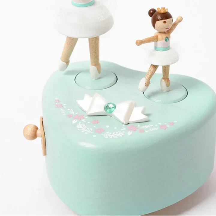 Boite musicale en bois - Duo de ballet