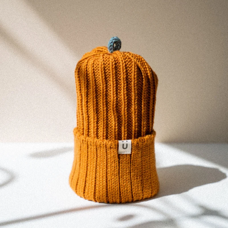 Tuque SORBET laine mérinos | mi-saison - Caramel