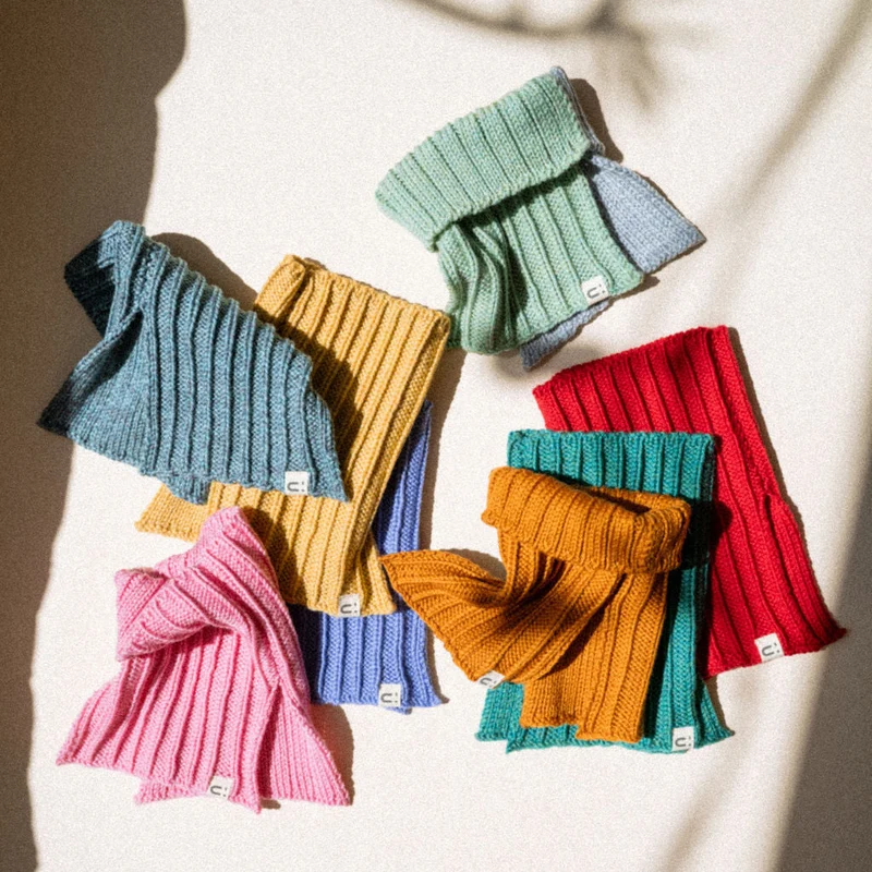 Cache-cou SORBET à panneaux | laine mérinos - AW26