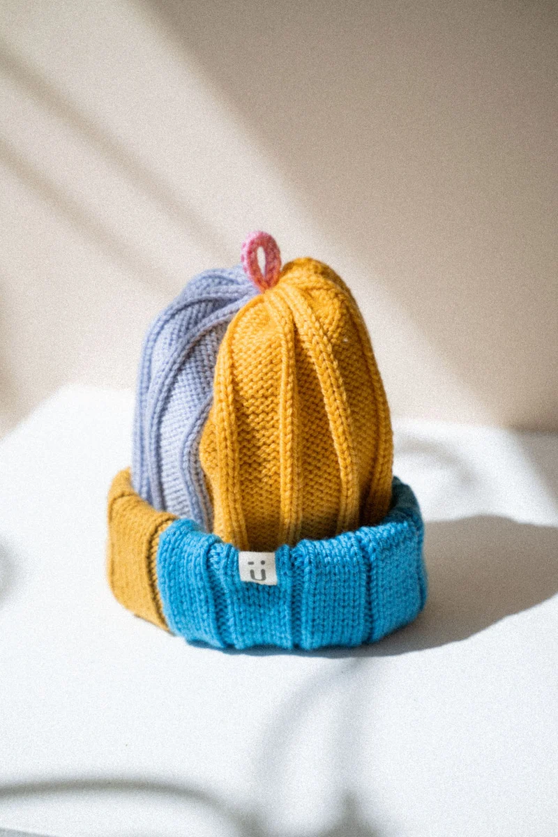 Tuque SORBET mérinos | Colorblock - Gâteau d'anniversaire