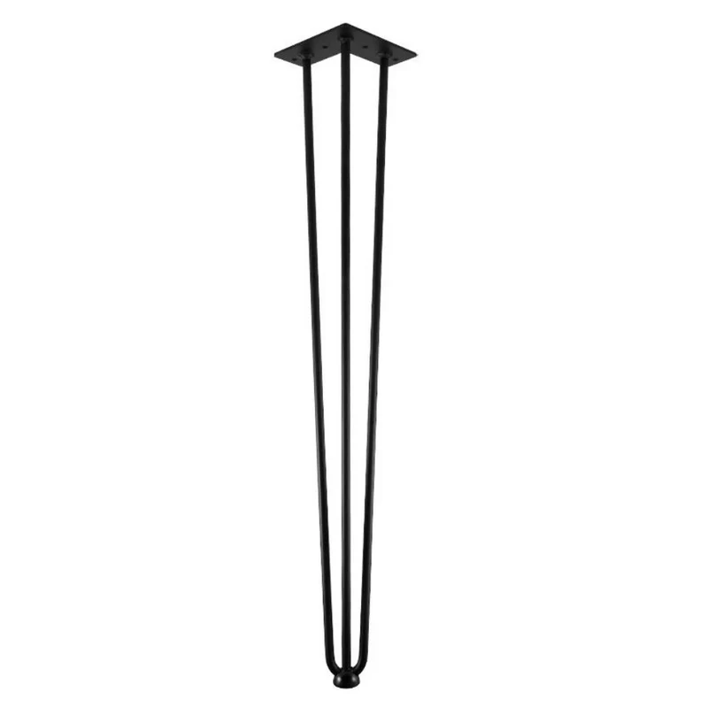 Pied de meuble 710mm - Noir