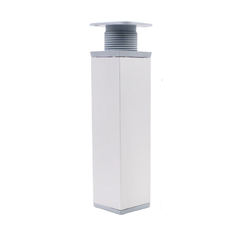 Pied de meuble carré réglable 40x40mm - 150mm - Aluminium