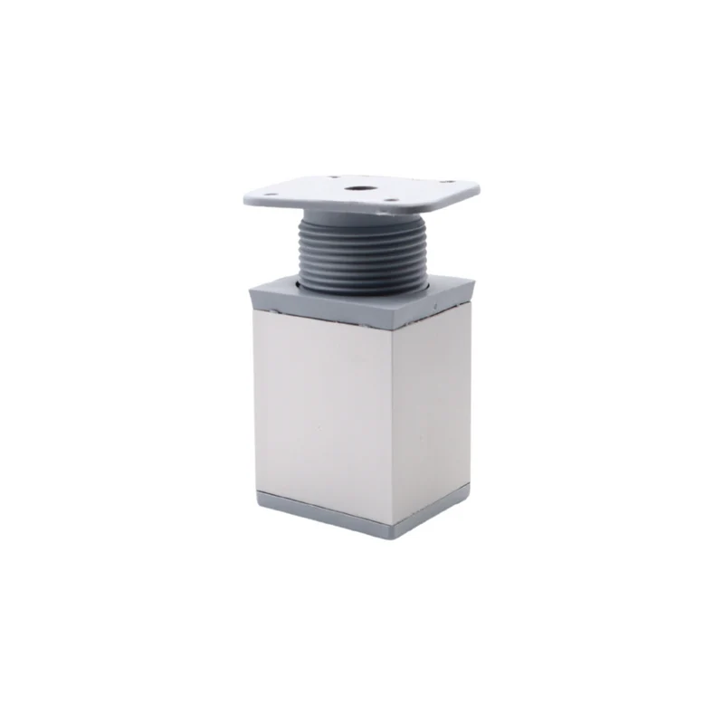 Pied de meuble carré réglable 40x40mm - 60mm - Aluminium