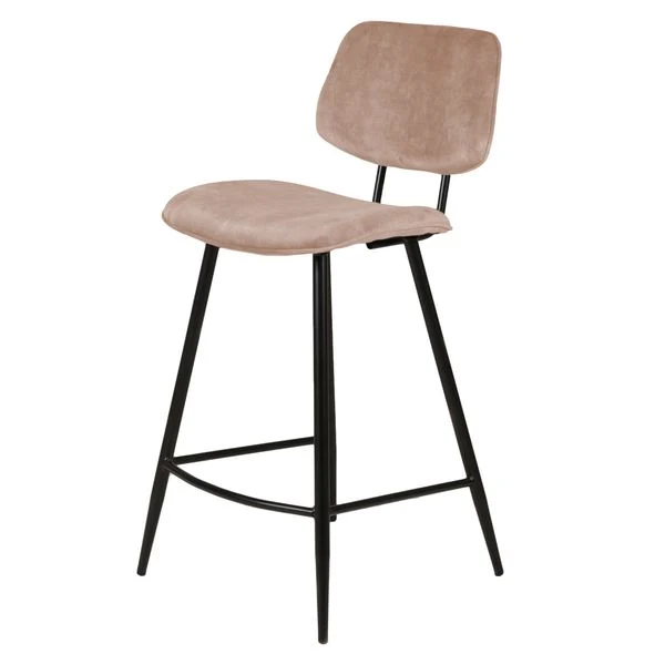 Chaise plan de travail velours beige
