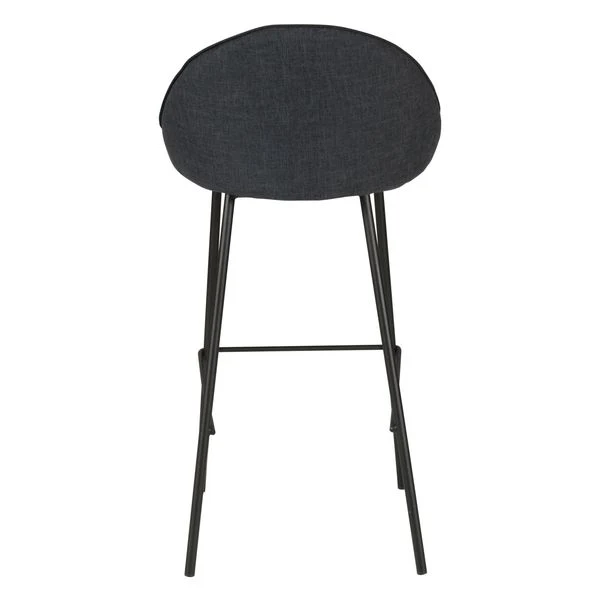 Chaise de bar tissu gris foncé