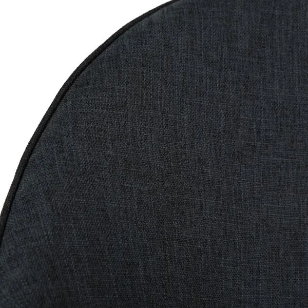 Chaise de bar tissu gris foncé
