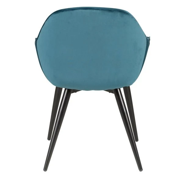 Fauteuil en velours bleu
