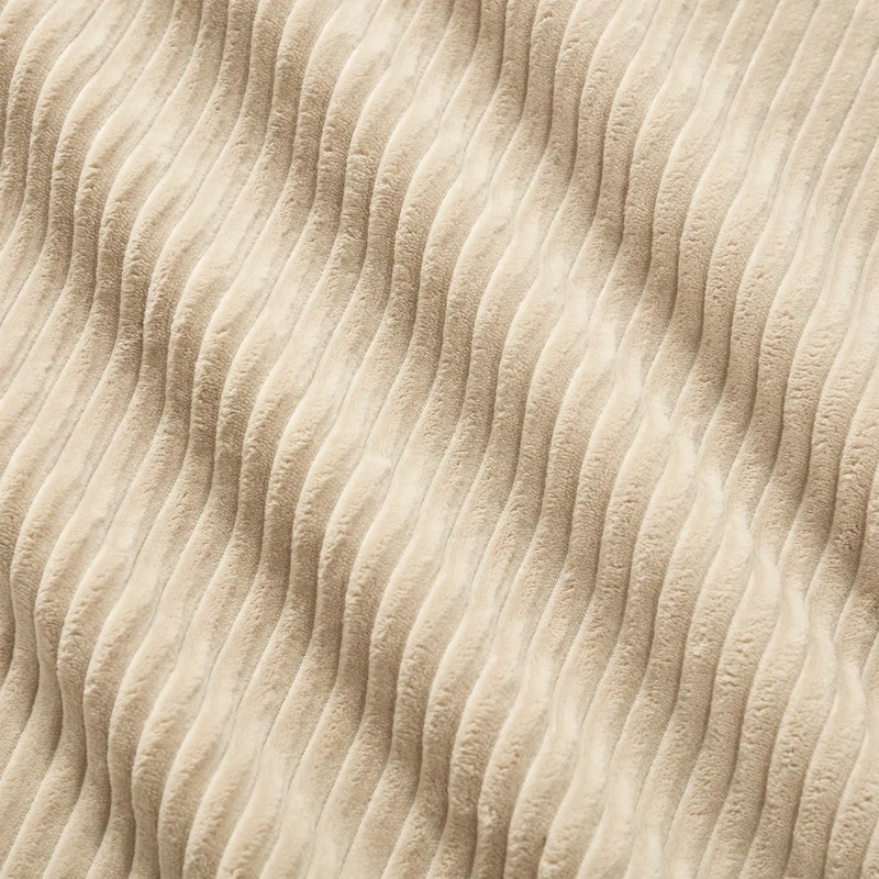 Canapé 2 places en velours côtelé beige sans montage 204x104cm MOMENTUMQUASARX