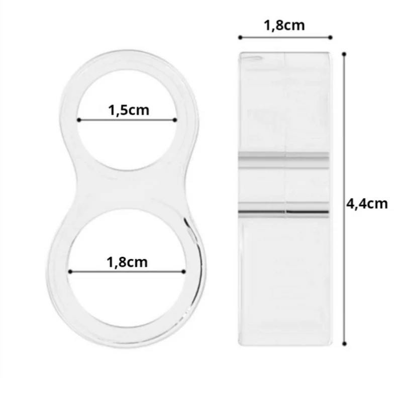 Butoir de porte pour poignée 2 pièces