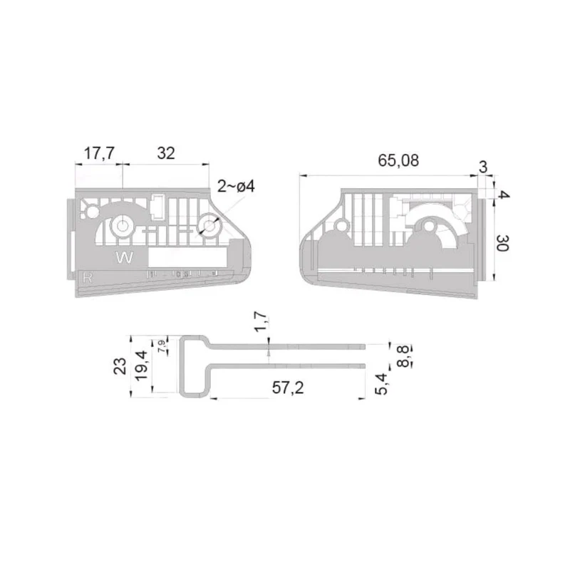Support d'armoire réglable, G+D - 3D Premium - Satin