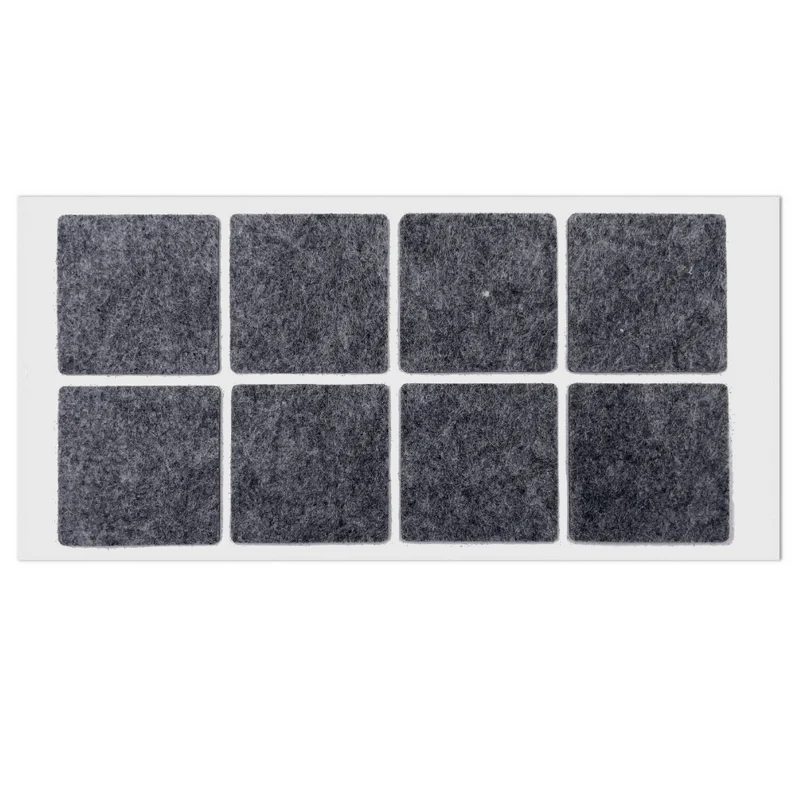 Patin feutre auto-adhésif 50x50mm - Gris