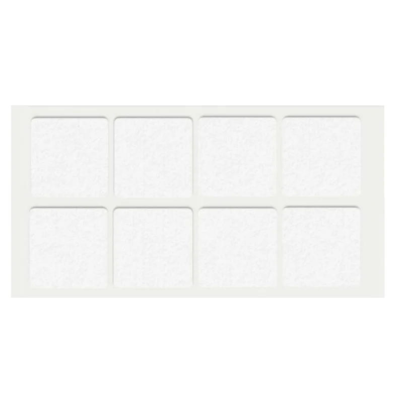 Patin feutre auto-adhésif 50x50mm - Blanc