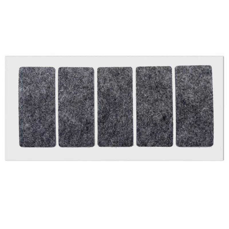 Patin feutre auto-adhésif 40x90mm - Gris