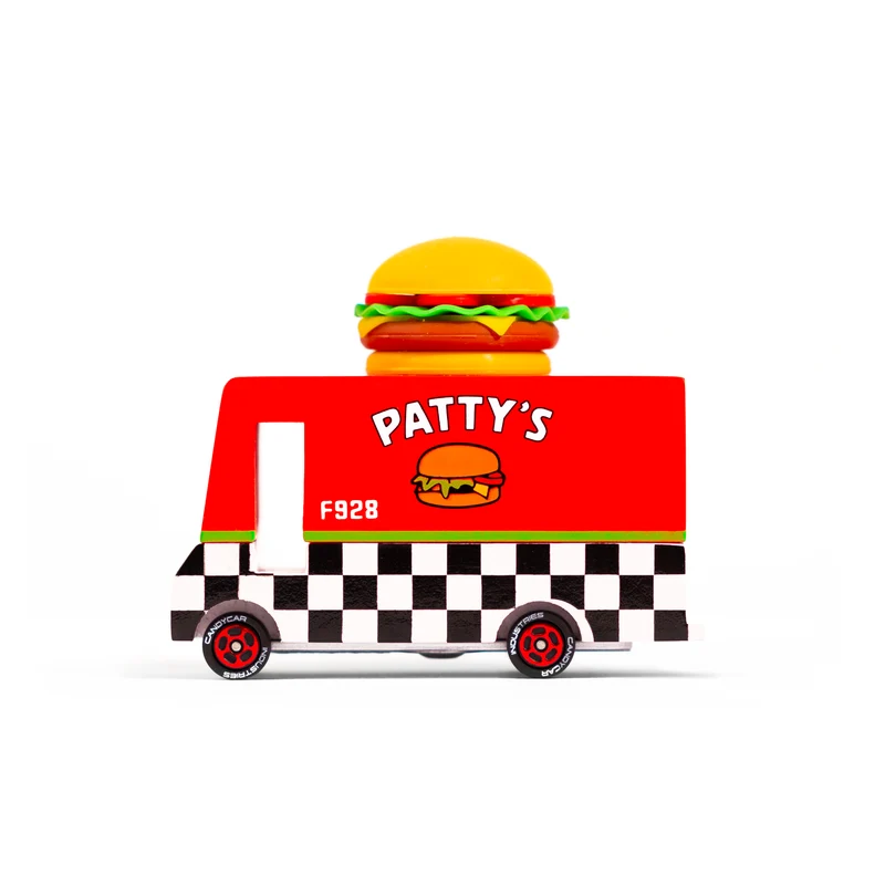 Petit camion de bois - Hamburger