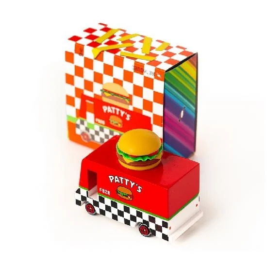 Petit camion de bois - Hamburger