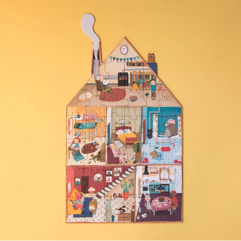 Casse-tête réversible carton recyclé - Welcome to my home