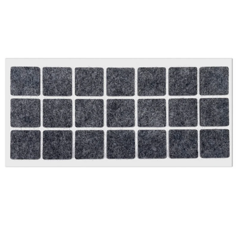 Patin feutre auto-adhésif 30x30mm - Gris