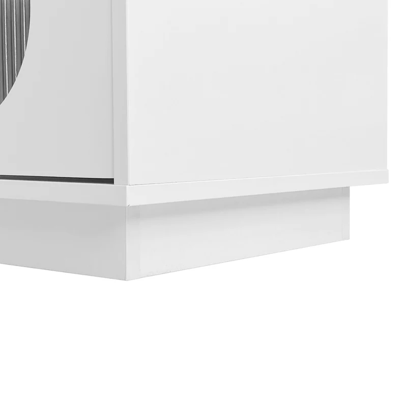Coiffeuse effet marbre blanche avec miroir LED 3 tiroirs 100x40x75 cm VERTEXKAELOR