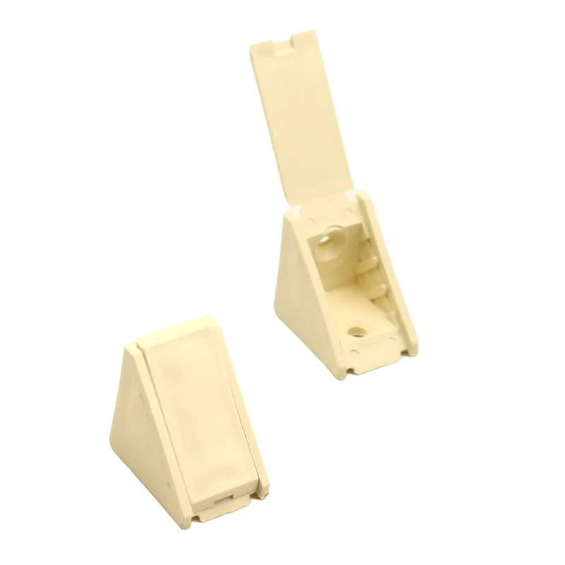 Équerre d'angle plastique - Vanille 100 pièces