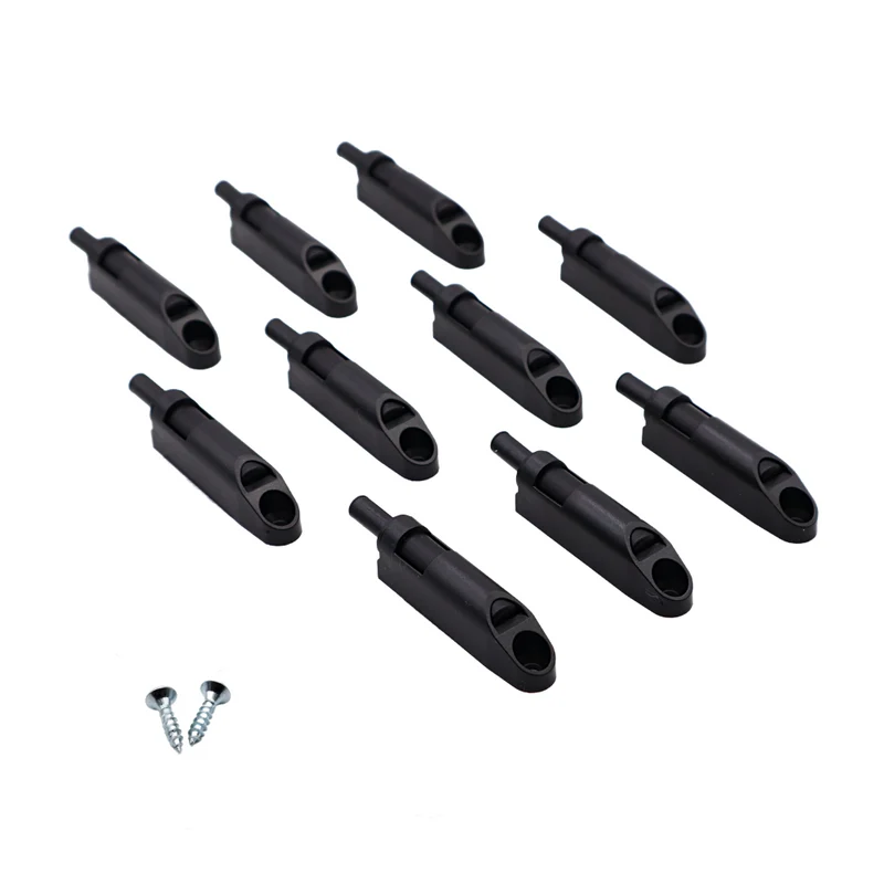 Amortisseur de porte de cuisine fermeture silencieuse - Noir (10 pièces)