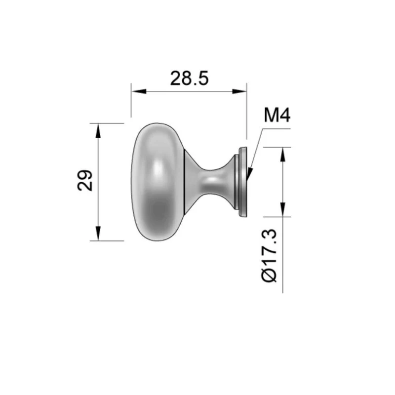 Bouton de meuble - Satin