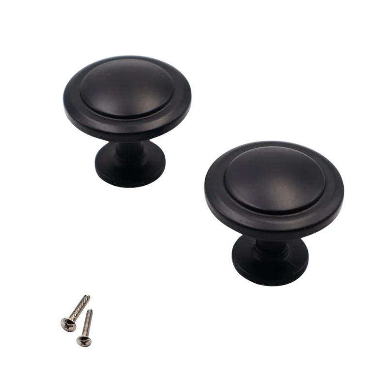 Bouton de meuble - Noir Mat