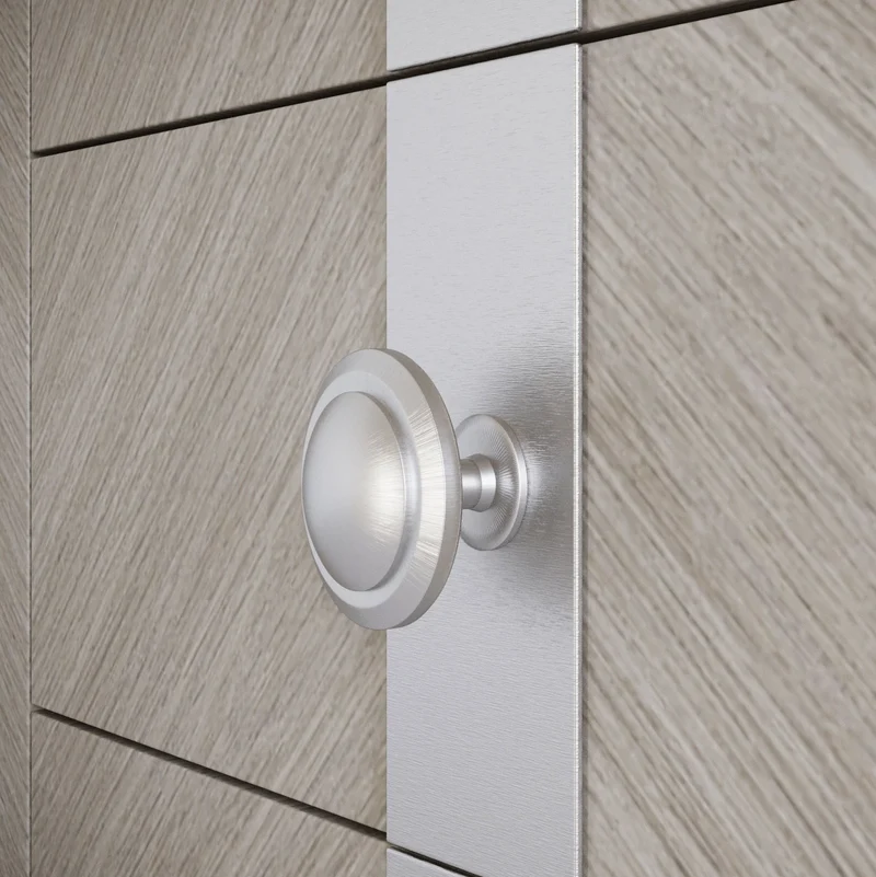 Bouton de meuble - Acier Brossé