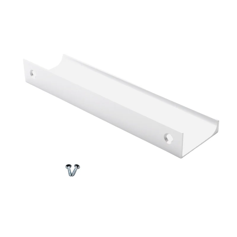 Poignée profilée Edge 128mm (Longueurs totales 148mm) - Blanc